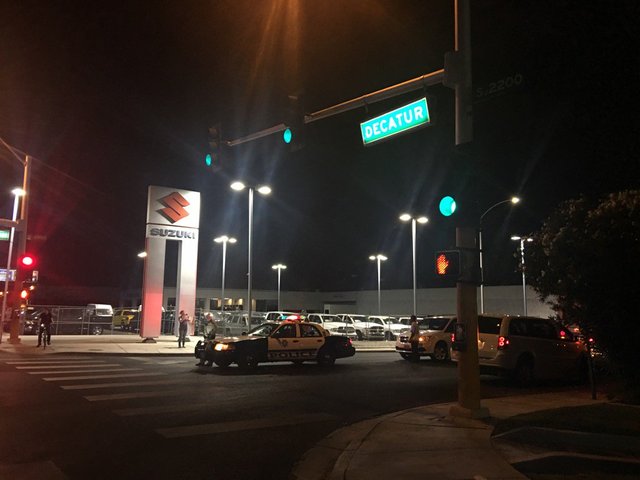 Police involved in standoff after shots fired through floor of apartment - KTNV Las Vegas