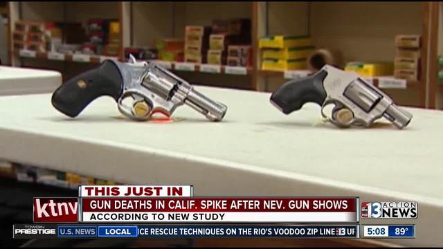 Gun deaths in California spike after Nevada gun shows
