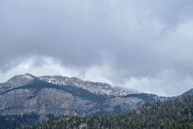Spring Mountains welcomes Monday snow