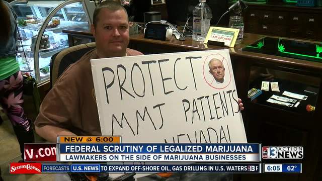 The federal government made a statement against the marijuana industry Thursday. KTNV