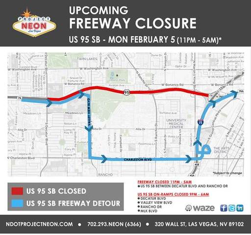Southbound U.S. 95 closure Monday overnight