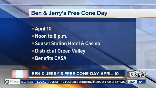 Ben and Jerry's host free cone day Ben and Jerry's host free cone day