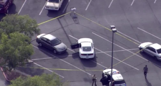 4 people injured in Denny's parking lot shootout