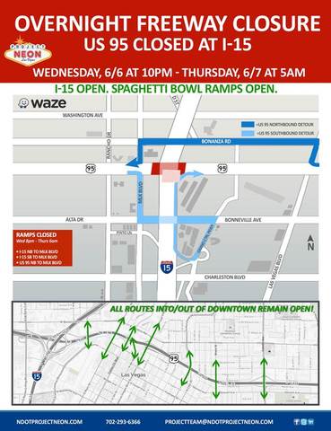 U.S. 95 to close at I-15 as part of 'The Main Event'