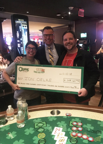 Wisconsin man wins $1.3 million at O'Sheas on Las Vegas Strip